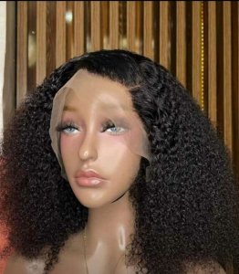 Frontal pixies curl human hair