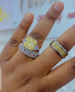 Real sterling silver with tungsten carbide wedding band