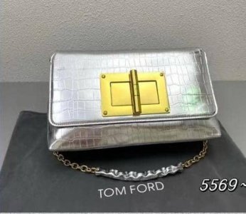 Designer Crocodile-Effect Maxi Clutch Bag