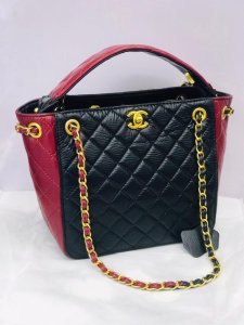 Vintage two-tone CC tassel bag