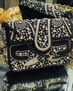 Dazzling crystal evening clutch purses