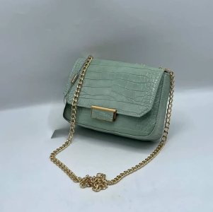 Croc- Effect Crossbody Bag