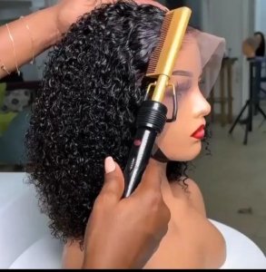 Full frontal kinky curls