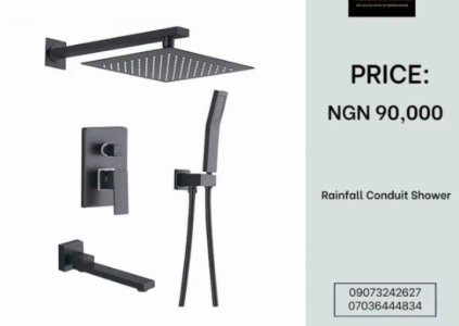 Rainfall Conduit Shower