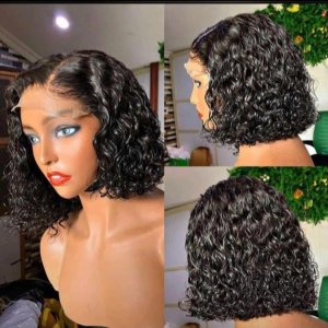 Wet curls human hair