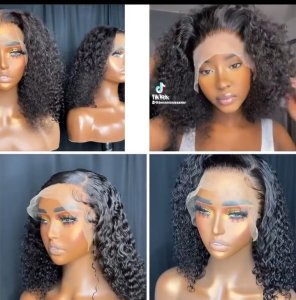 Pixies curl human hair frontal lobe