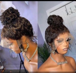 20" low grade human hair wig