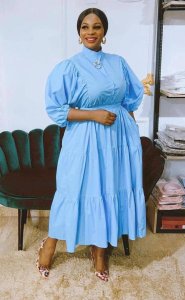 Cotton shirt dress
