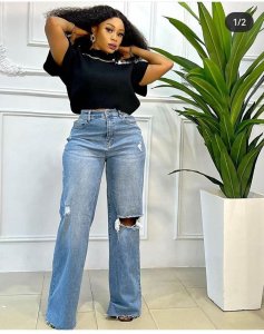 Luxury Ripped Denim Pant