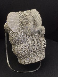 Silver Dazzling Swarovski Crystal Evening Purses