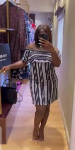 Beautiful black and white dress