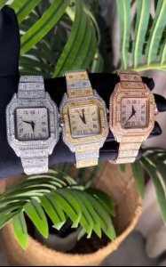 Rhinestone wristwatch