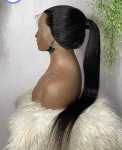 Silky straight factory made hair