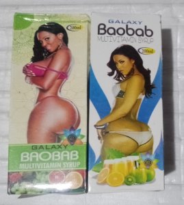 2 Bottles Galaxy Baobab Syrup for Butt and Breast Enlargement