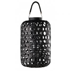 KUMASI Black woven lantern