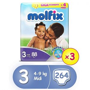  Molfix Molfix ComfortFix Diapers, Size 3 
